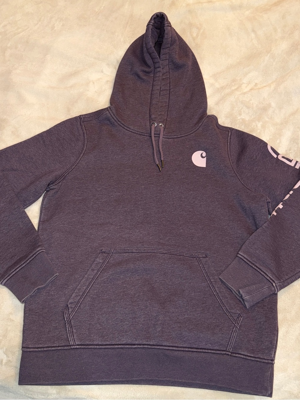 Carhartt Women’s Purple Hooded Pullover Sweatshirt